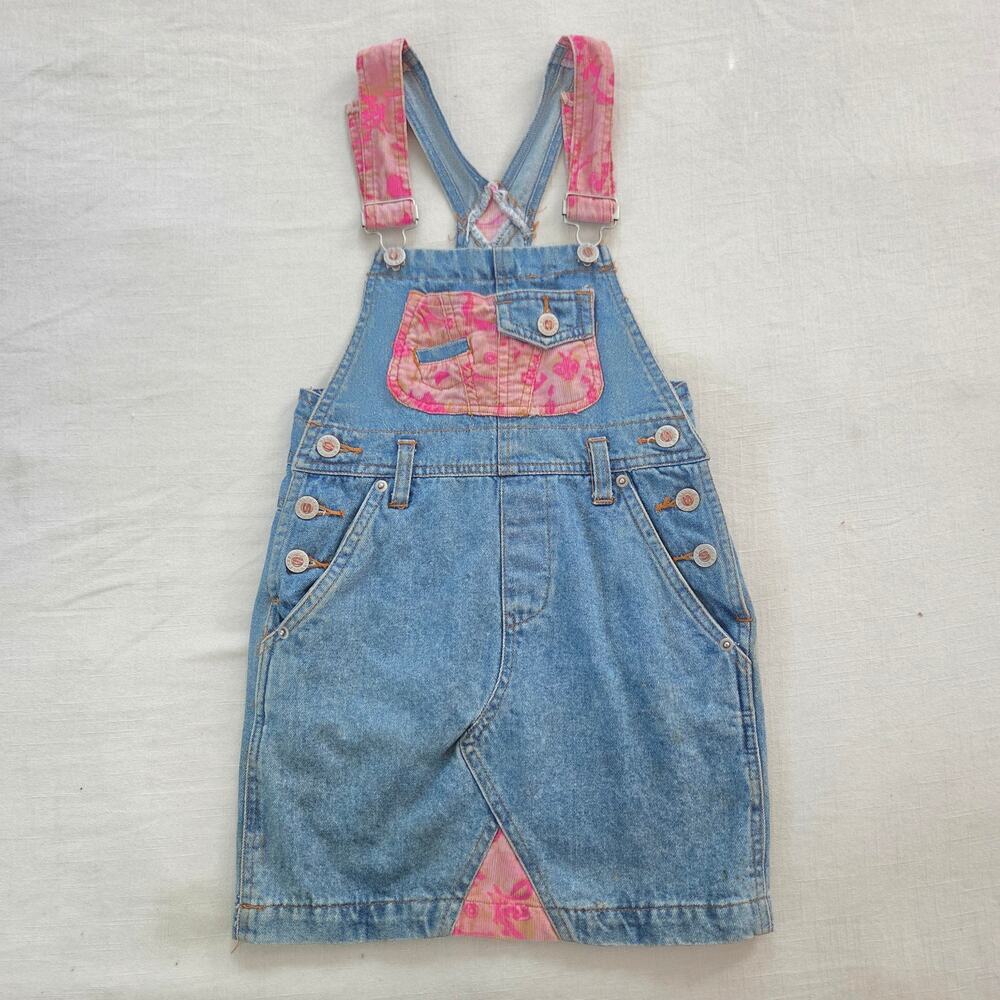 Vintage Pink + Denim Skirtall kids 6/7